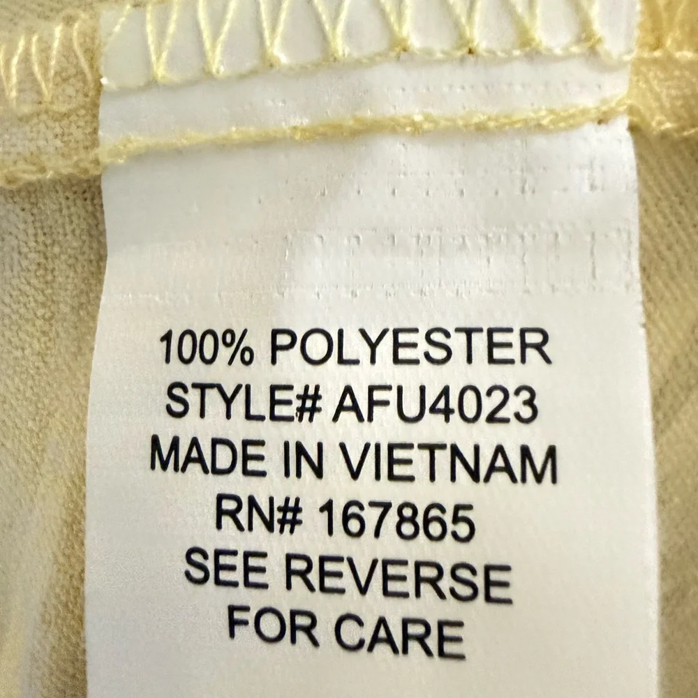 NY Collection Soft Yellow Ruffle Blouse - Picture 2 of 2